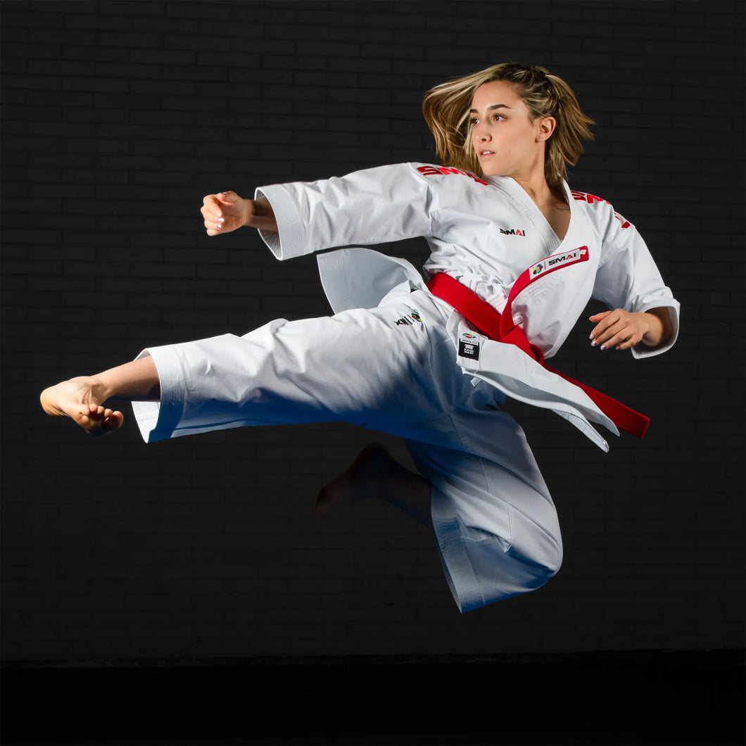 Kaminari X Elite Red/ Blue Kata Gi Set - 2 Jackets 1 pants