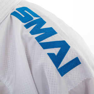 Inazuma Red/Blue shoulder Embroidery Kumite Set